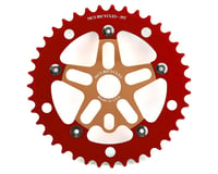 MCS Alloy Spider & Chainring Combo (Gold/Red)
